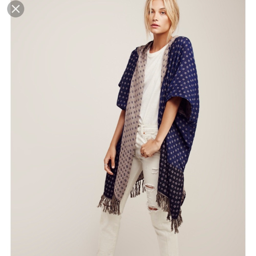 NWT Free People Time after Time Hooded Kimono